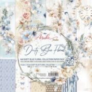 Picture of Asuka Studio Double-Sided Paper Pack 6"X6" 24/Pkg-Dusty Blue Floral