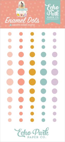 Picture of Echo Park Adhesive Enamel Dots 60/Pkg-It's Easter Time