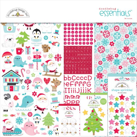Picture of Doodlebug Essentials Page Kit 12"X12" Let It Snow