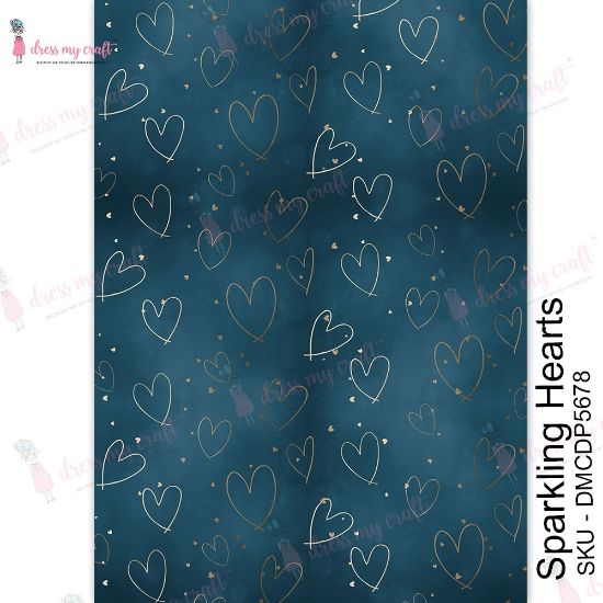 Picture of Dress My Craft Transfer Me Sheet A4-Sparkling Hearts