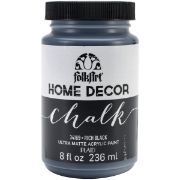 Picture of FolkArt Home Decor Chalk Paint 8oz Rich Black