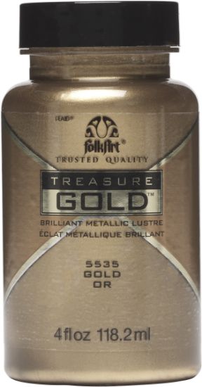 Picture of Folkart Treasure Gold Paint 4oz Gold