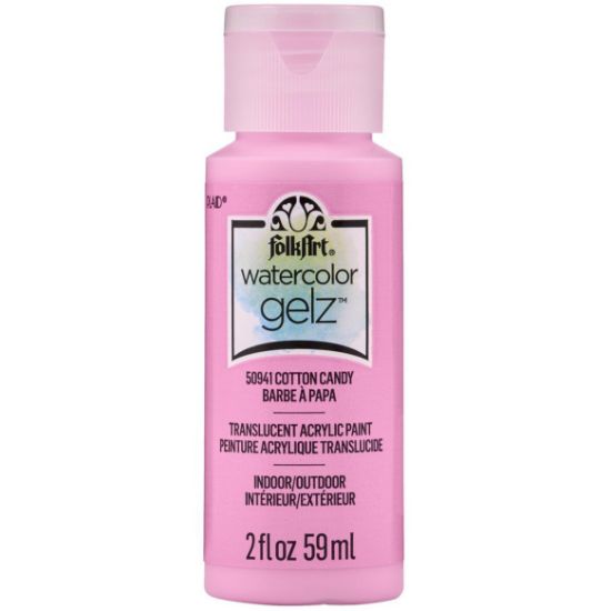 Picture of FolkArt Watercolor Gelz Acrylic Paint 2oz-Cotton Candy
