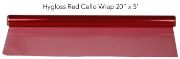 Picture of Hygloss Cello-Wrap Roll 20"X5' Red