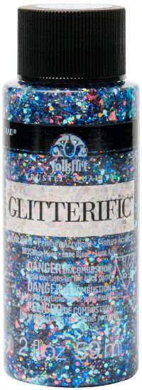 Picture of FolkArt Glitterific Glitter Paint 2oz Blue Moon