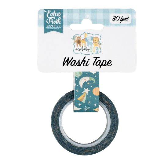 Picture of Echo Park Our Baby Boy Washi Tape 30'-Night Sky, Our Baby Boy