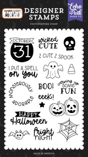Picture of Echo Park Stamps-2 Cute 2 Spook, Monster Mash
