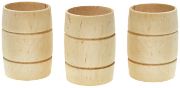 Picture of Mini Wood Barrel 35x25mm 3/Pkg 