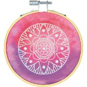 Picture of Dimensions Mini Embroidery Kit 4" Round-Mandala-Stitched In Thread
