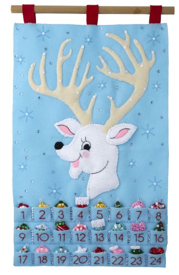 Picture of Bucilla Advent Calendar Felt Applique Kit-Reindeer Countdown