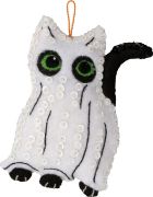 Picture of Bucilla Felt Ornaments Applique Kit Set Of 6-Purrfectly Spooky