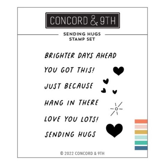 Picture of Concord & 9th Clear Stamps 3"X3"-Sending Hugs