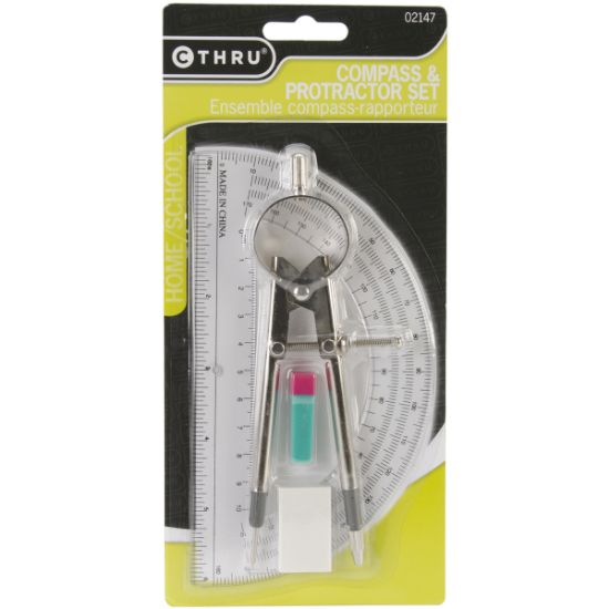 Picture of Compass & Protractor Set 6" 
