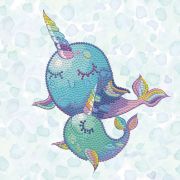 Picture of Diamond Dotz Diamond Embroidery Facet Art Box Kit 8.6"X8.6" Narwhal Dreams