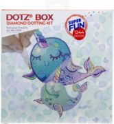 Picture of Diamond Dotz Diamond Embroidery Facet Art Box Kit 8.6"X8.6" Narwhal Dreams