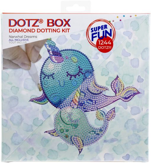 Picture of Diamond Dotz Diamond Embroidery Facet Art Box Kit 8.6"X8.6" Narwhal Dreams