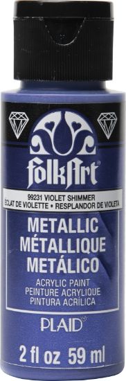 Picture of FolkArt Metallic Acrylic Paint 2oz-Violet Shimmer