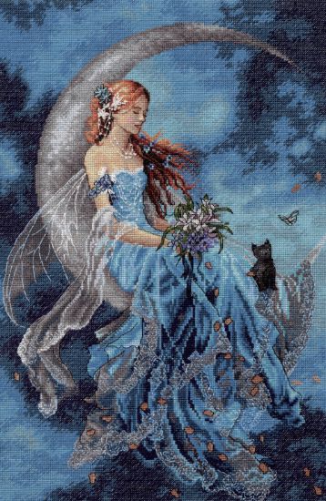 Picture of Dimensions Gold Collection Counted Cross Stitch Kit 10"X15" Wind Moon Fairy (16 Count)