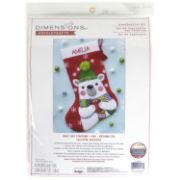 Picture of Dimensions Stocking Needlepoint Kit 16" Long-Chill Out Stitched In Wool & Yarn