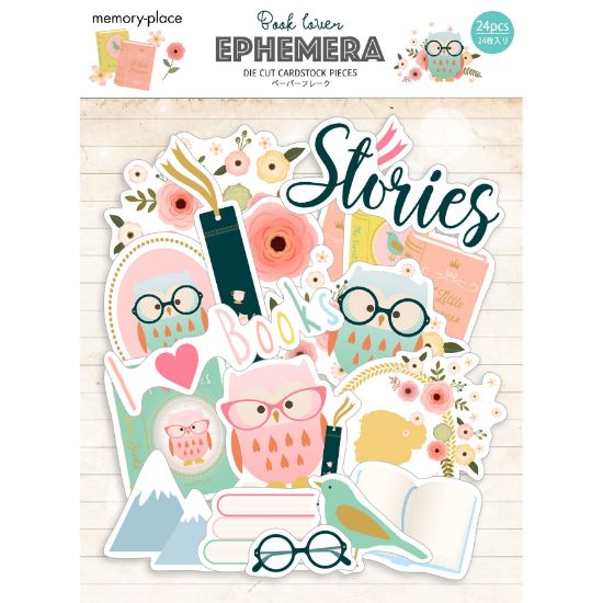 Picture of Book Lover Ephemera Cardstock Die-Cuts 24/Pkg-