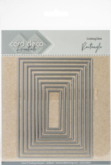 Picture of Find It Trading Card Deco Essentials Nesting Cutting Dies Rectangle