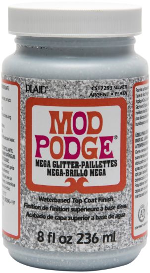 Picture of Mod Podge Mega Glitter Silver 8oz