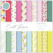 Picture of Craft Consortium Double-Sided Paper Pad 6"X6" 40/Pkg Bright Blooms, 20 Designs