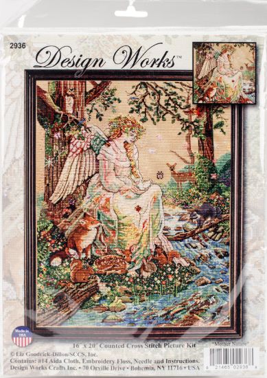 Picture of Mother Nature Counted Cross Stitch Kit 16"X20" 14 Count