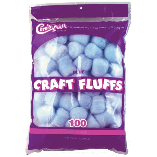 Picture of Craft Fluffs 4oz 100/Pkg Blue