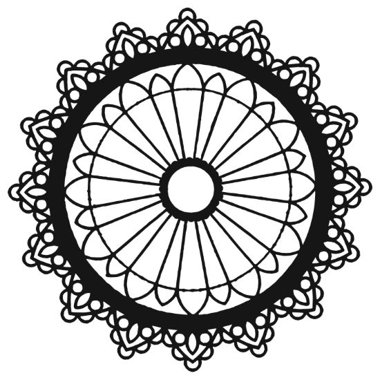 Picture of Crafter's Workshop Template 6"X6"-Petal Mandala