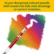 Picture of Crayola Erasable Colored Pencils 24/Pkg Long