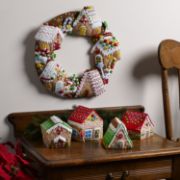 Picture of Bucilla Felt Wreath Applique Kit 15" Round Gingerbread Christmas