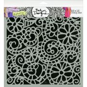 Picture of Crafter's Workshop Template 12"X12" Swirly Garden