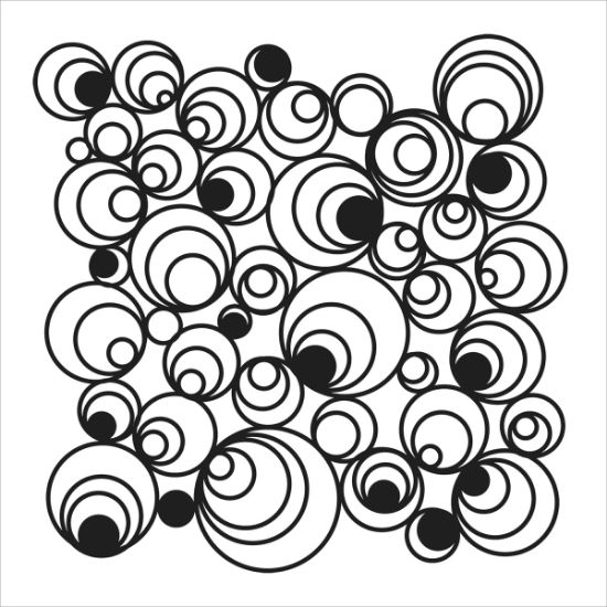 Picture of Crafter's Workshop Template 6"X6" Mod Spirals