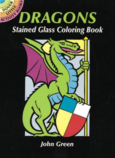 Picture of Dover Publications Dragons Stained Glass Coloring Book