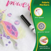 Picture of Crayola Fine Line Fabric Markers 10/Pkg