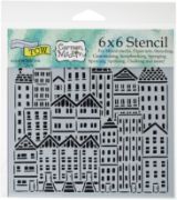 Picture of Crafter's Workshop Template 6"X6" City Buildings