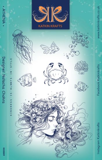 Picture of Creative Expressions 6"X8" Clear Stamp Set By Katkin Krafts-Athena