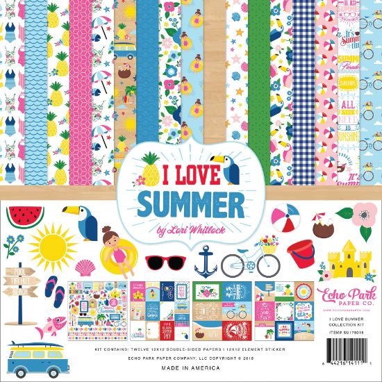 Picture of Echo Park Collection Kit 12"X12" I Love Summer