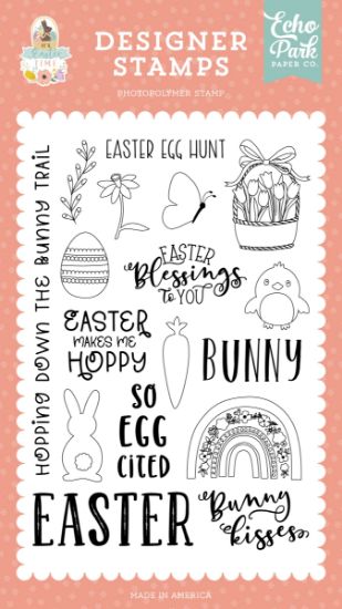 Picture of Echo Park Stamps-So Egg Cited, It's Easter Time