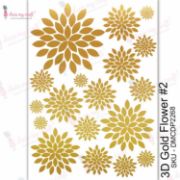 Picture of Dress My Craft Transfer Me Sheet A4 3D Gold - Flower #2