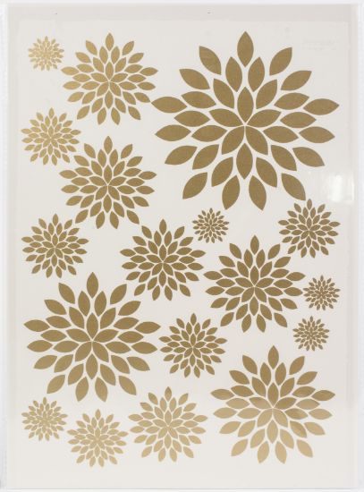 Picture of Dress My Craft Transfer Me Sheet A4 3D Gold - Flower #2