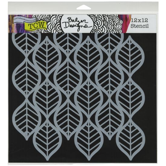 Picture of Crafter's Workshop Template 12"X12" Art Deco Leaves