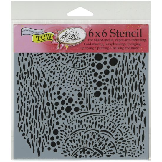 Picture of Crafter's Workshop Template 6"X6" Sea Bubbles