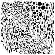 Picture of Crafter's Workshop Template 6"X6" Sea Bubbles