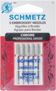 Picture of Chrome Embroidery Machine Needles Size 75/11 5/Pkg