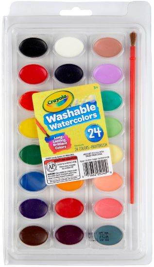 Picture of Crayola Washable Watercolors 24 colors
