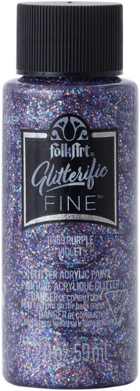 Picture of FolkArt Glitterific Fine Glitter Paint 2oz Purple