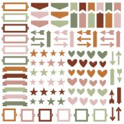 Picture of Color Vibe Chipboard Bits & Pieces 120/Pkg-Boho