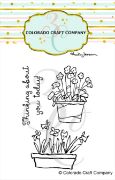 Picture of Colorado Craft  Company Clear Stamps 2"X3"-Thinking About-By Anita Jeram